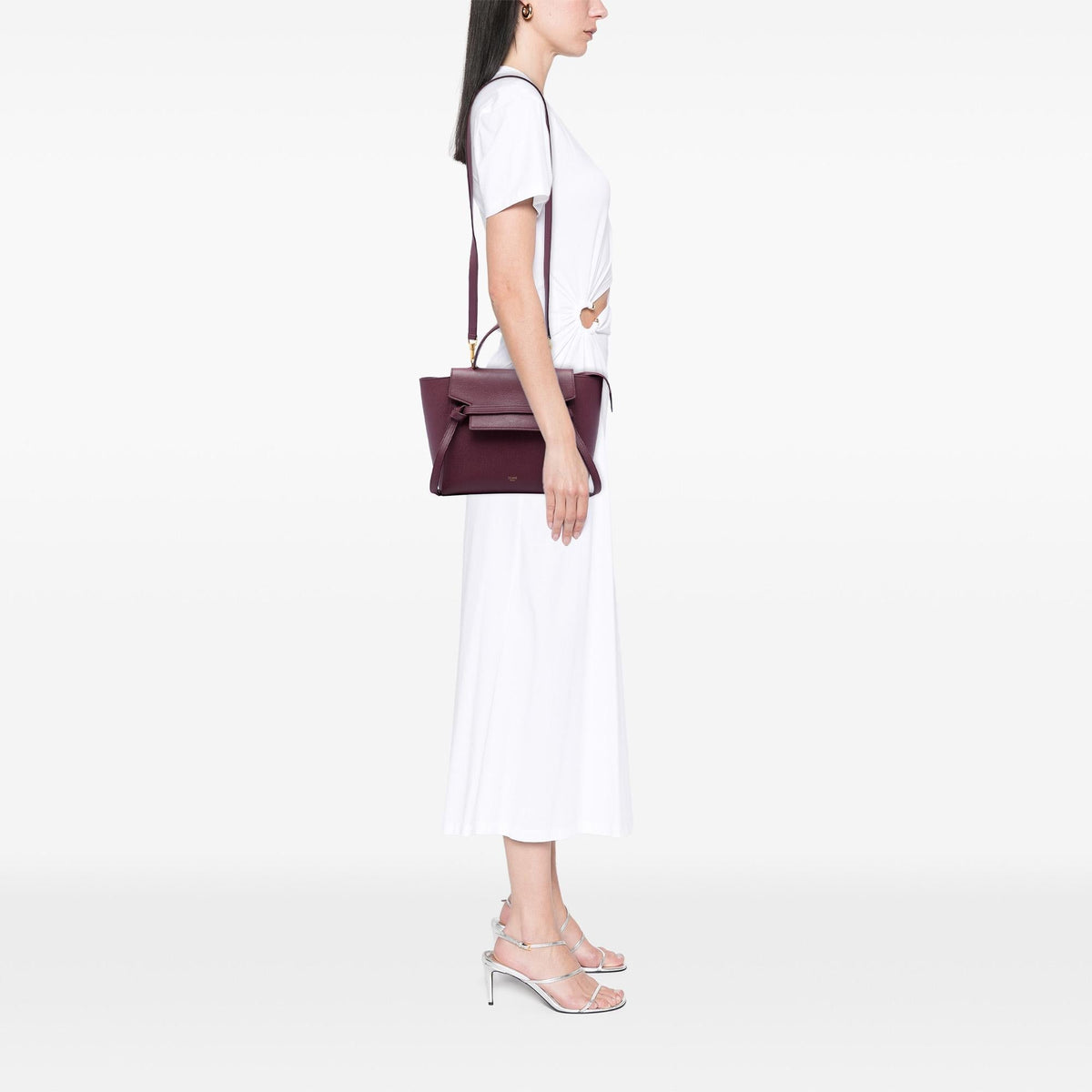Celine Micro Grained Calfskin Belt Bag - Red