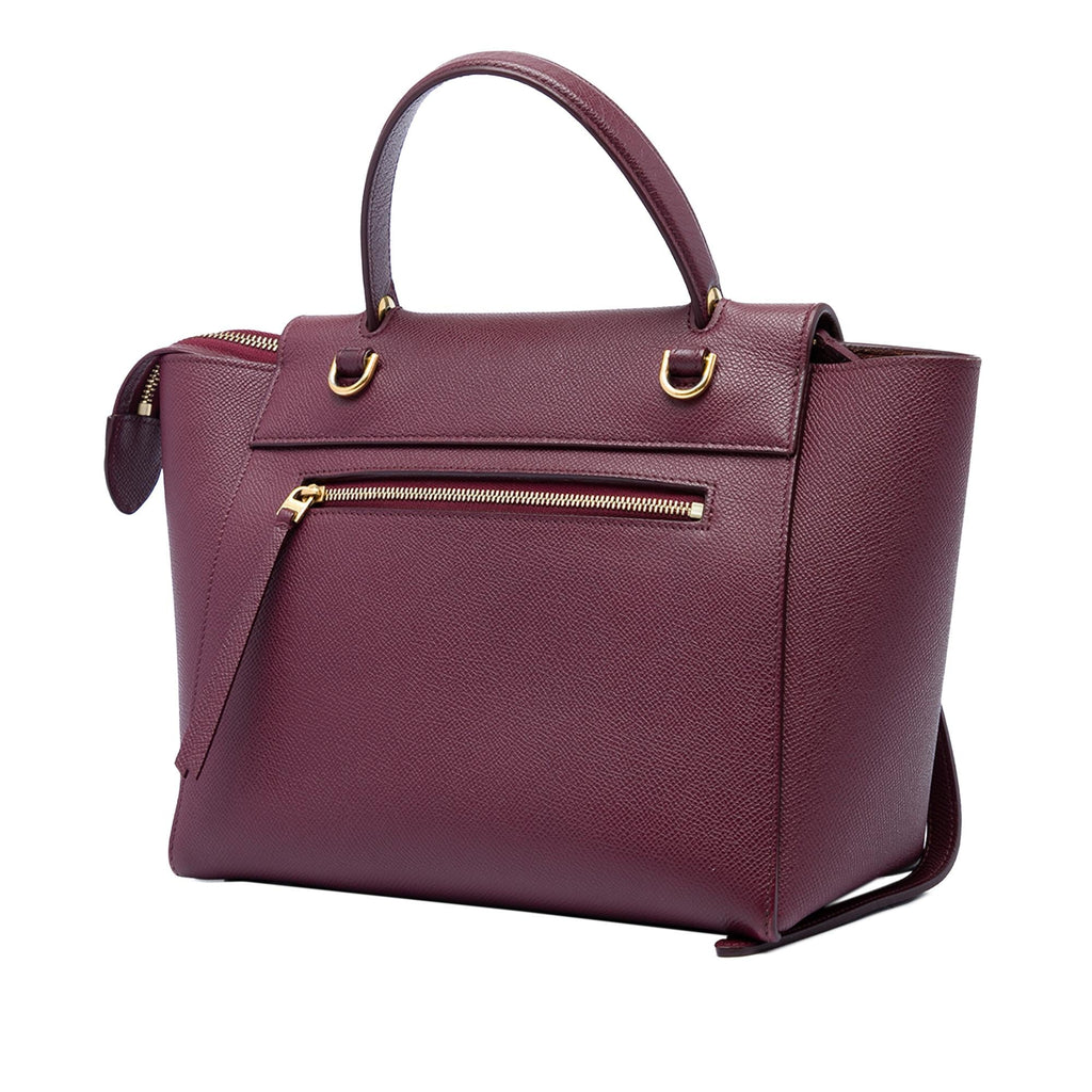 Celine Micro Grained Calfskin Belt Bag - Red