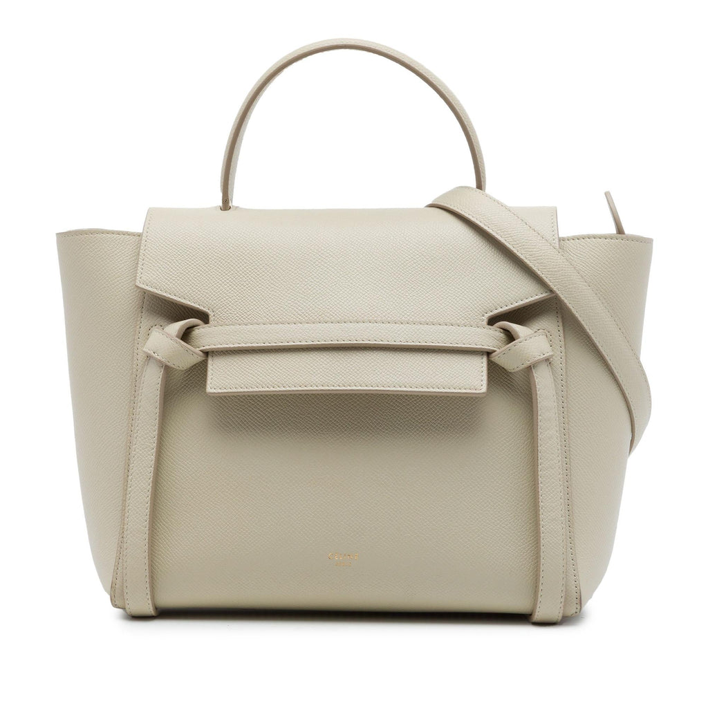 Celine Micro Grained Calfskin Belt Bag - Beige