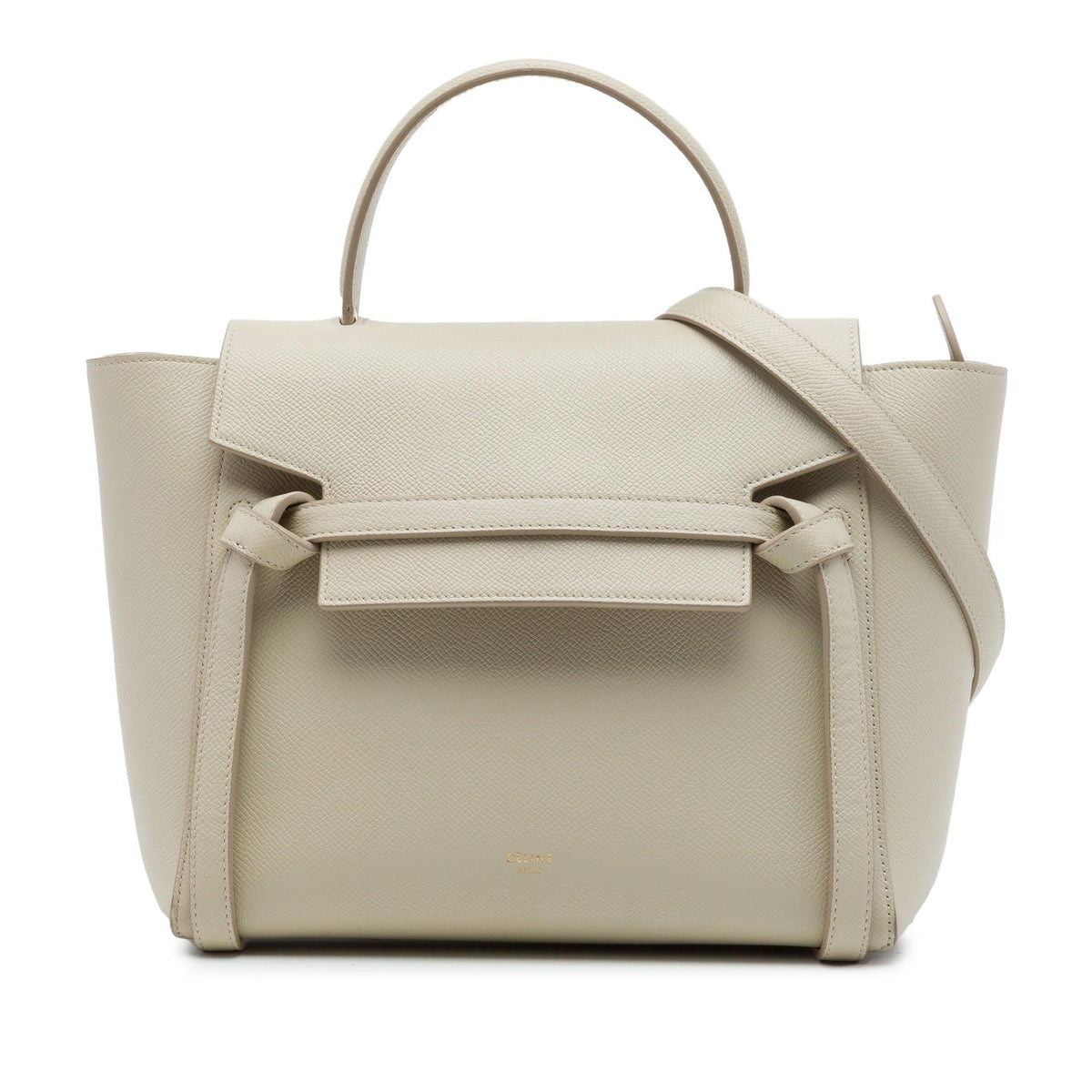 Celine Micro Grained Calfskin Belt Bag - Beige