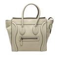 Celine Micro Leather Luggage Tote Bag - Brown
