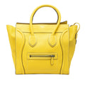 Celine Mini Calfskin Luggage Tote Bag - Yellow