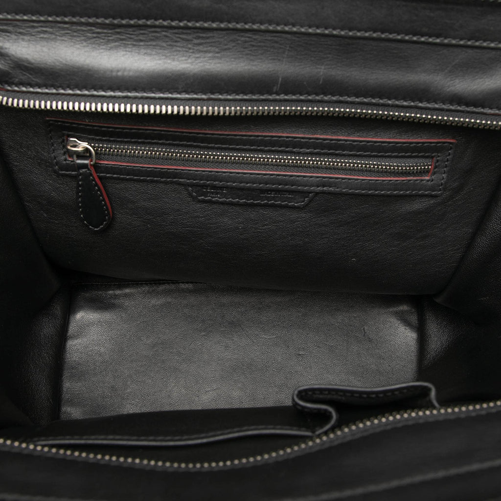 Celine Mini Calfskin Luggage Tote Bag - Black