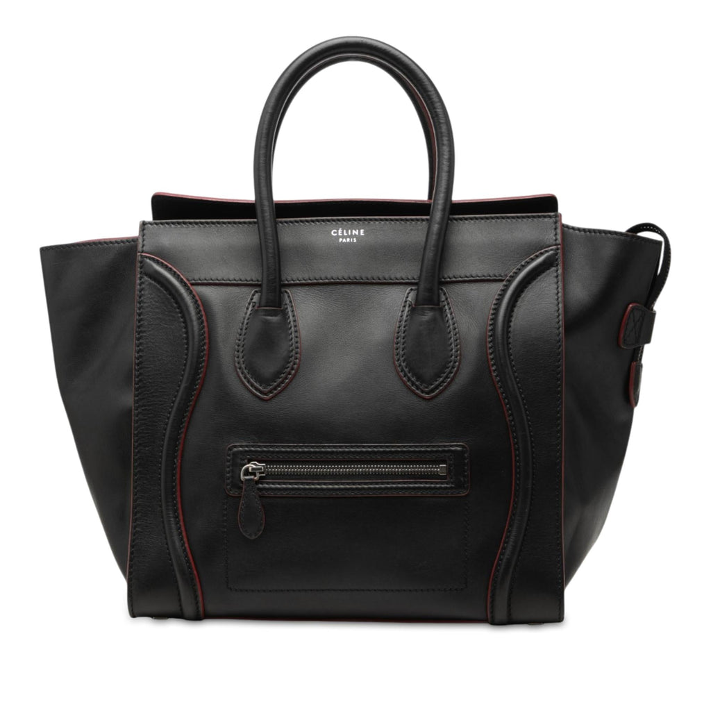 Celine Mini Calfskin Luggage Tote Bag - Black