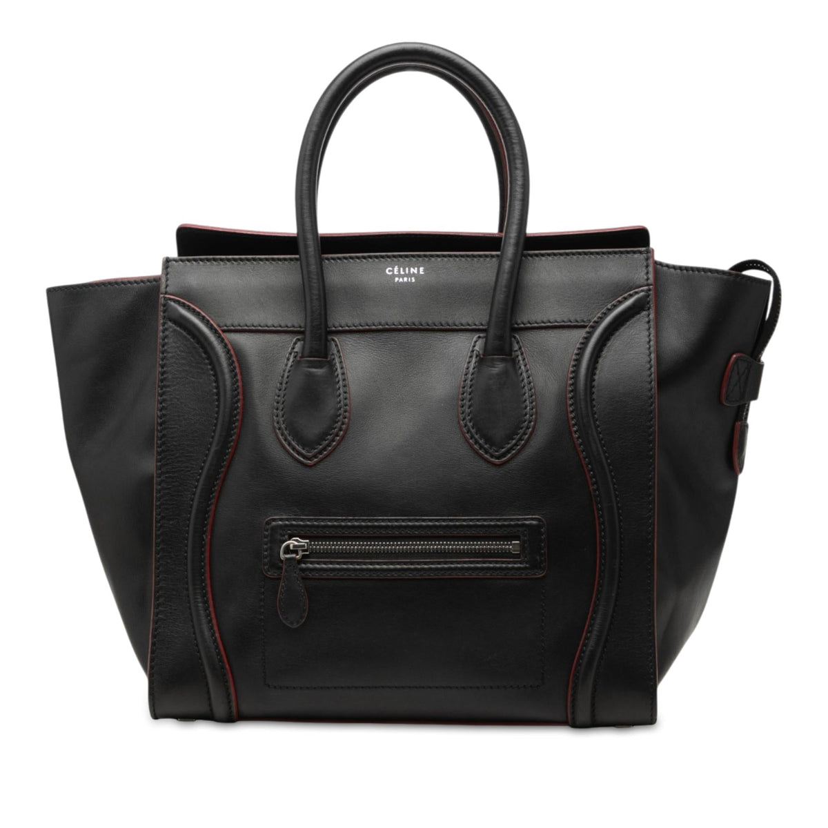 Celine Mini Calfskin Luggage Tote Bag - Black