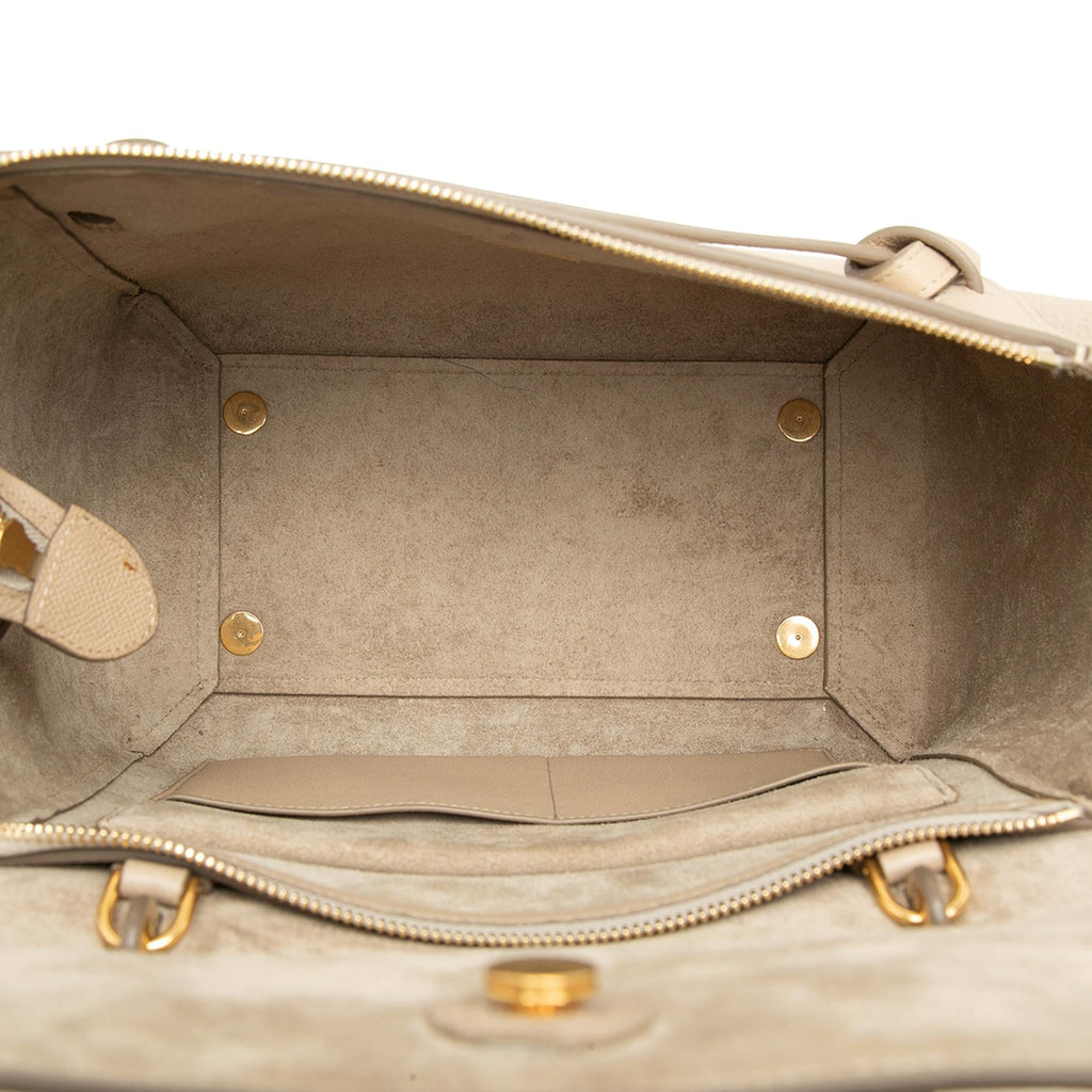 Celine Mini Grained Calfskin Belt Bag - Beige