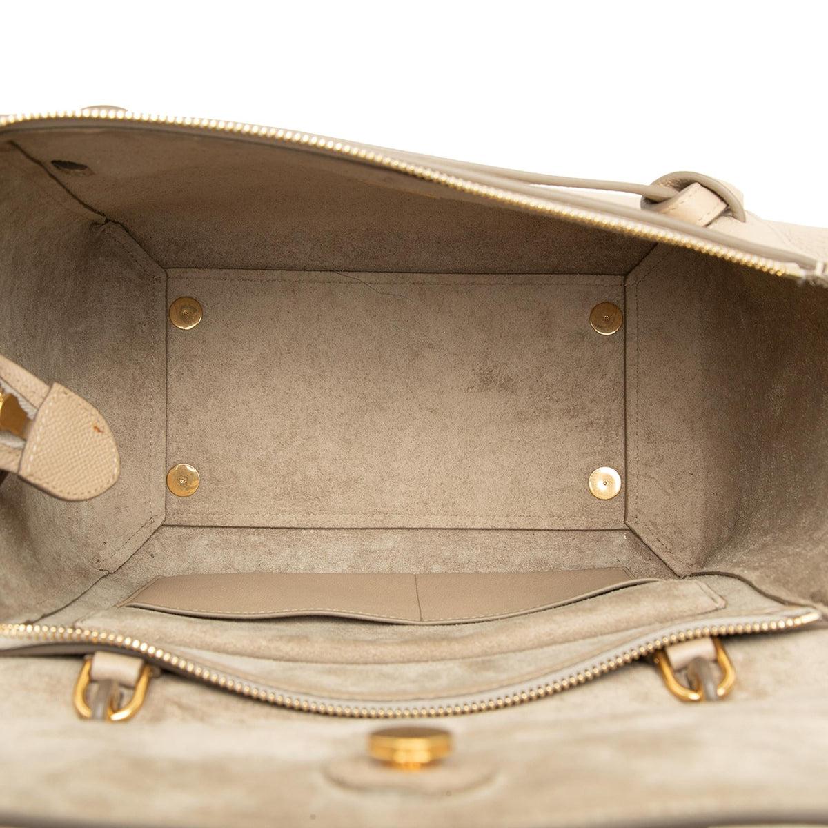 Celine Mini Grained Calfskin Belt Bag - Beige