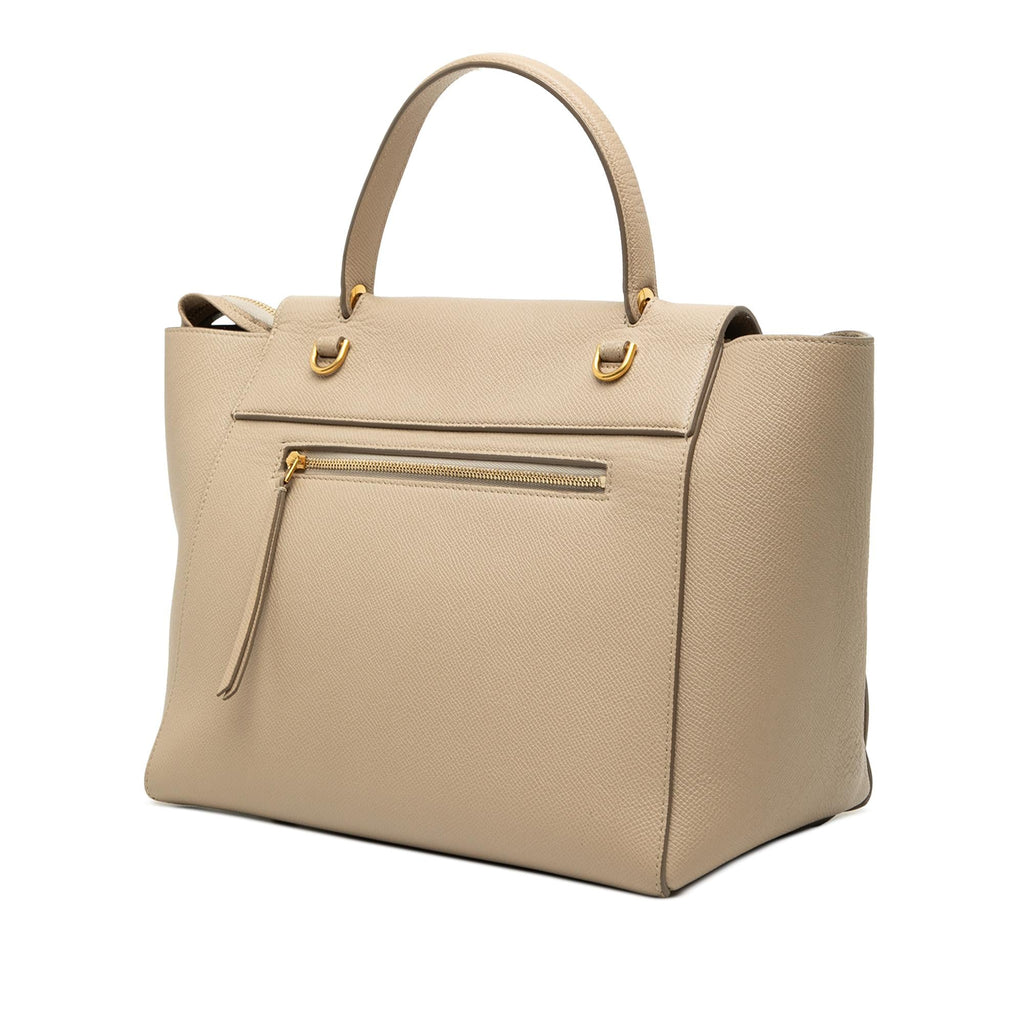Celine Mini Grained Calfskin Belt Bag - Beige