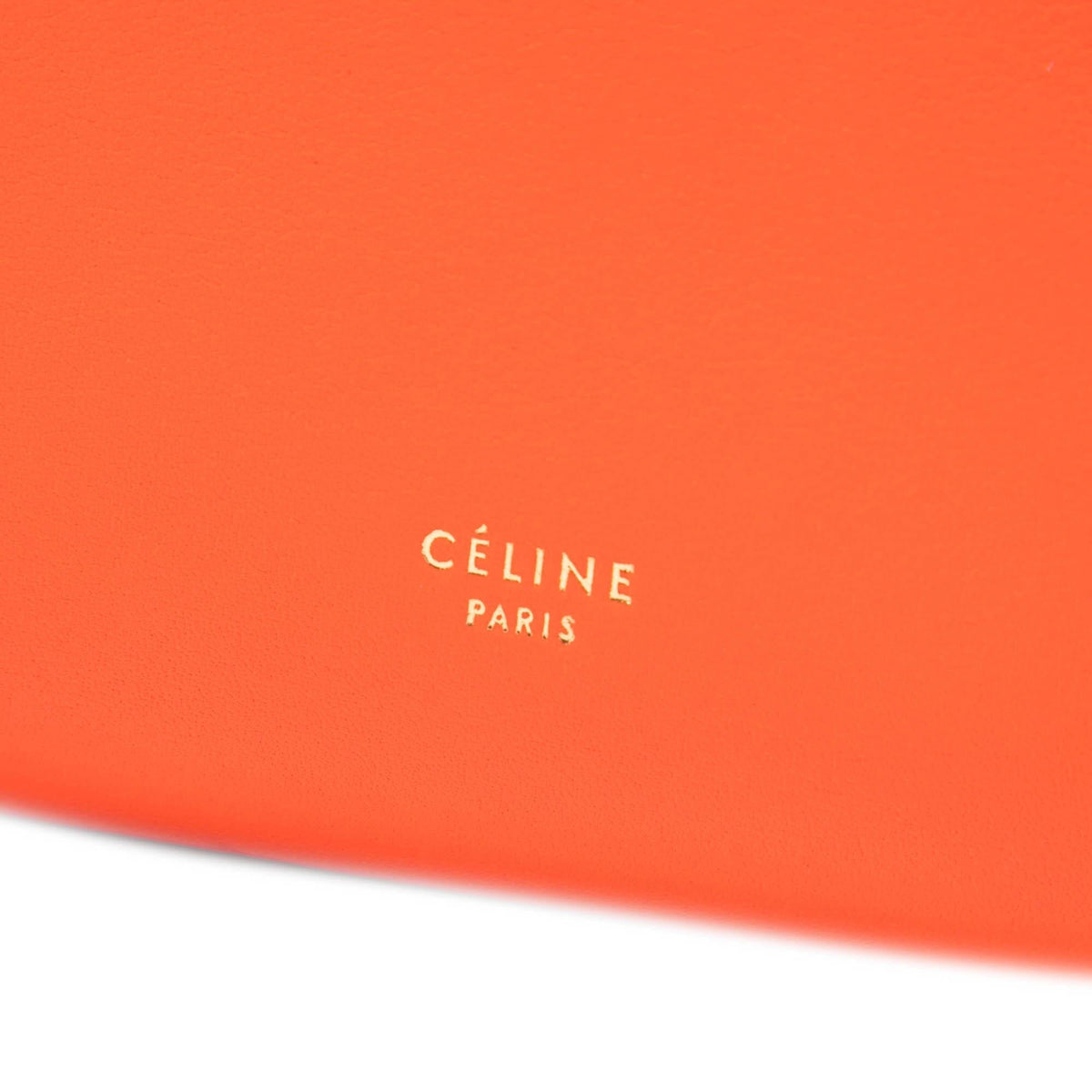 Celine Mini Smooth Calfskin Tie Knot Tote Bag - Orange