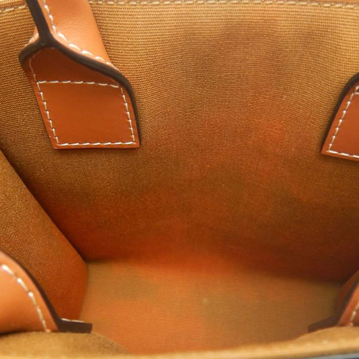 Celine Mini Triomphe Coated Canvas Vertical Cabas Satchel - Brown