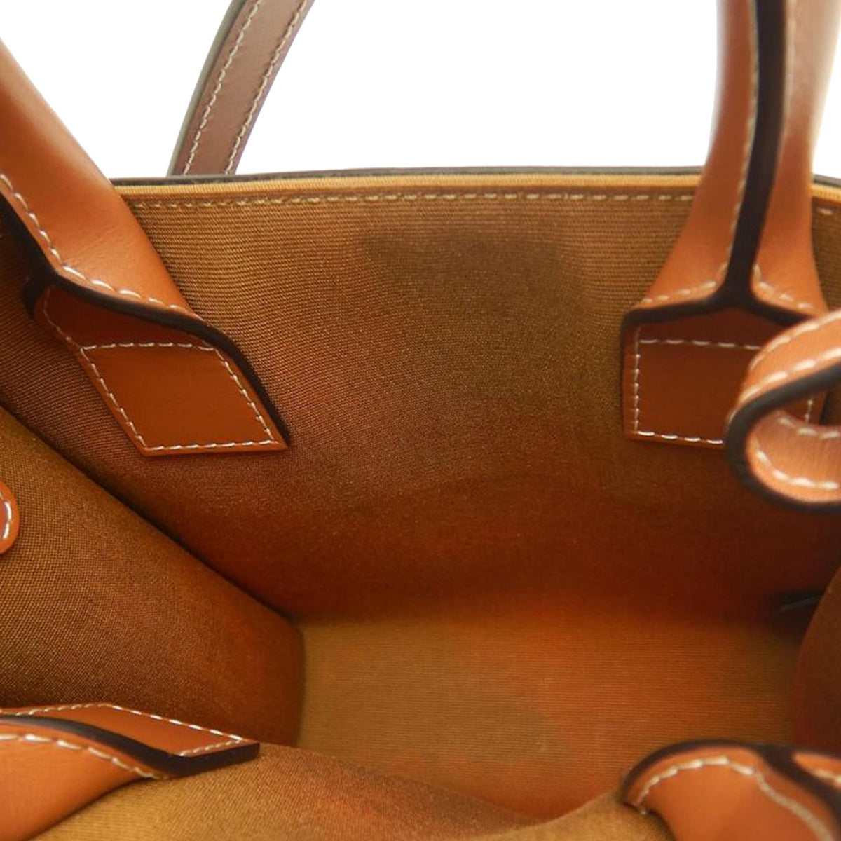 Celine Mini Triomphe Coated Canvas Vertical Cabas Satchel - Brown