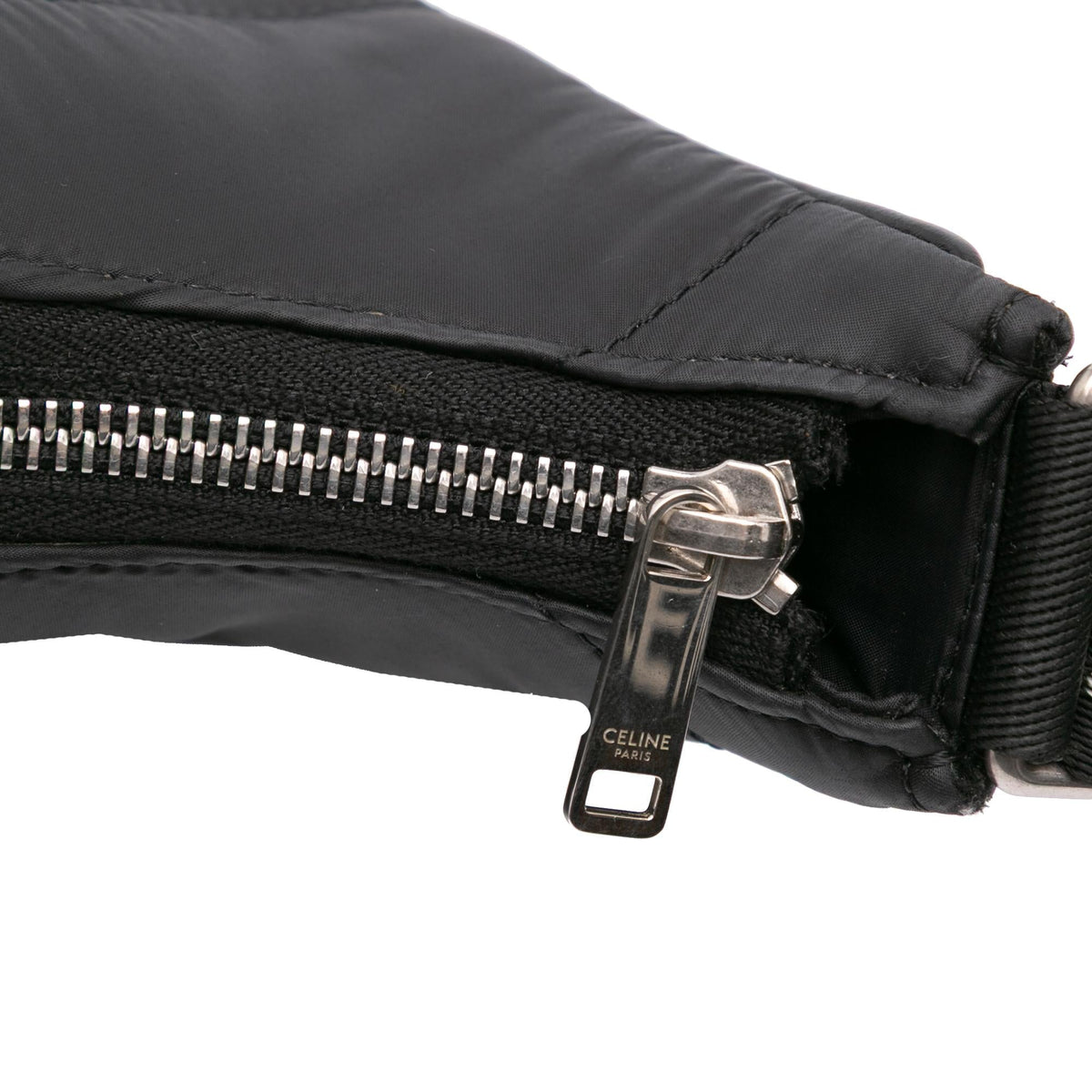 Celine Nylon Ava Shoulder Bag - Black