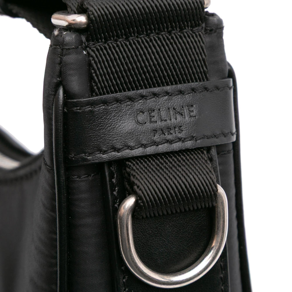 Celine Nylon Ava Shoulder Bag - Black