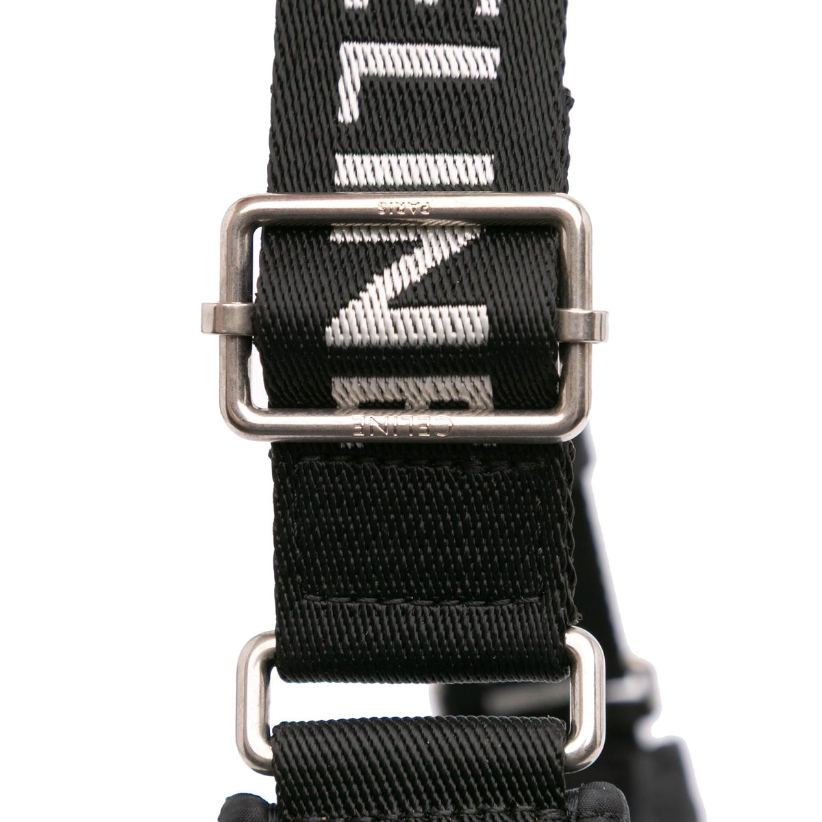 Celine Nylon Ava Shoulder Bag - Black