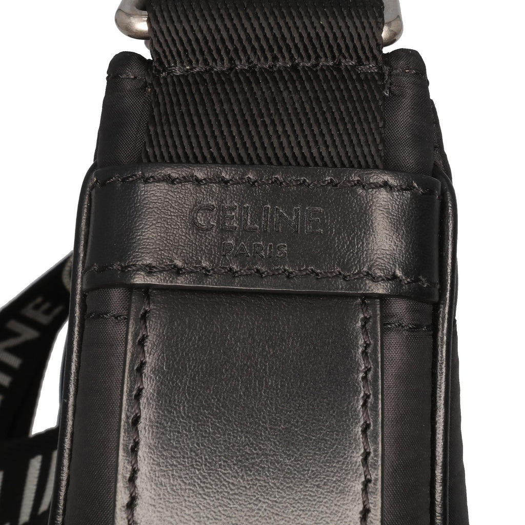 Celine Nylon Ava Shoulder Bag - Black