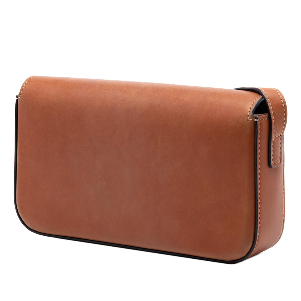 Celine Shiny Calfskin Claude Shoulder Bag - Brown