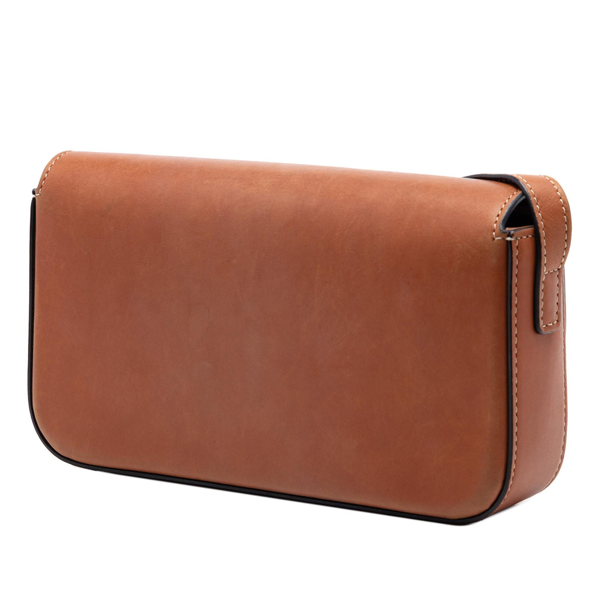 Celine Shiny Calfskin Claude Shoulder Bag - Brown