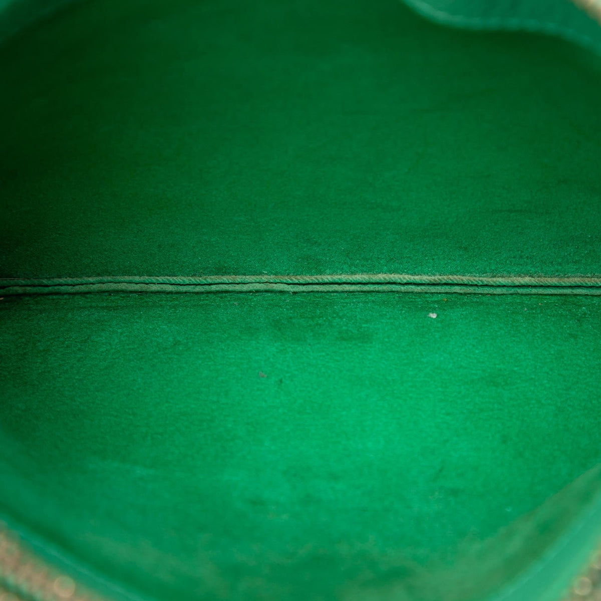 Celine Small Lambskin Trio Crossbody Bag - Green