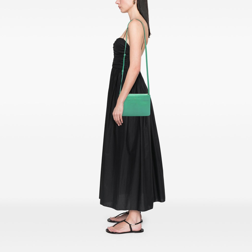 Celine Small Lambskin Trio Crossbody Bag - Green