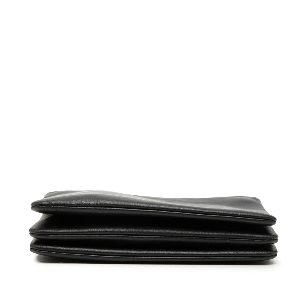 Celine Small Lambskin Trio Crossbody Bag - Black