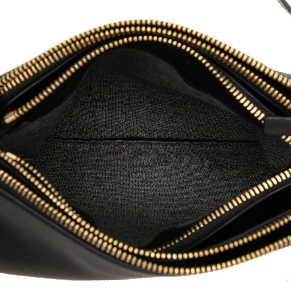 Celine Small Lambskin Trio Crossbody Bag - Black