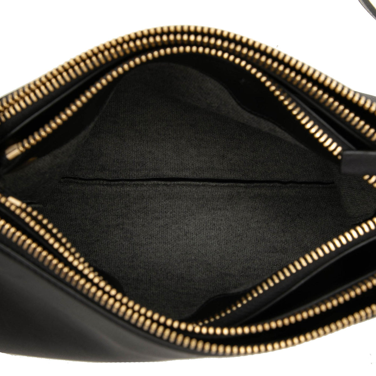Celine Small Lambskin Trio Crossbody Bag - Black