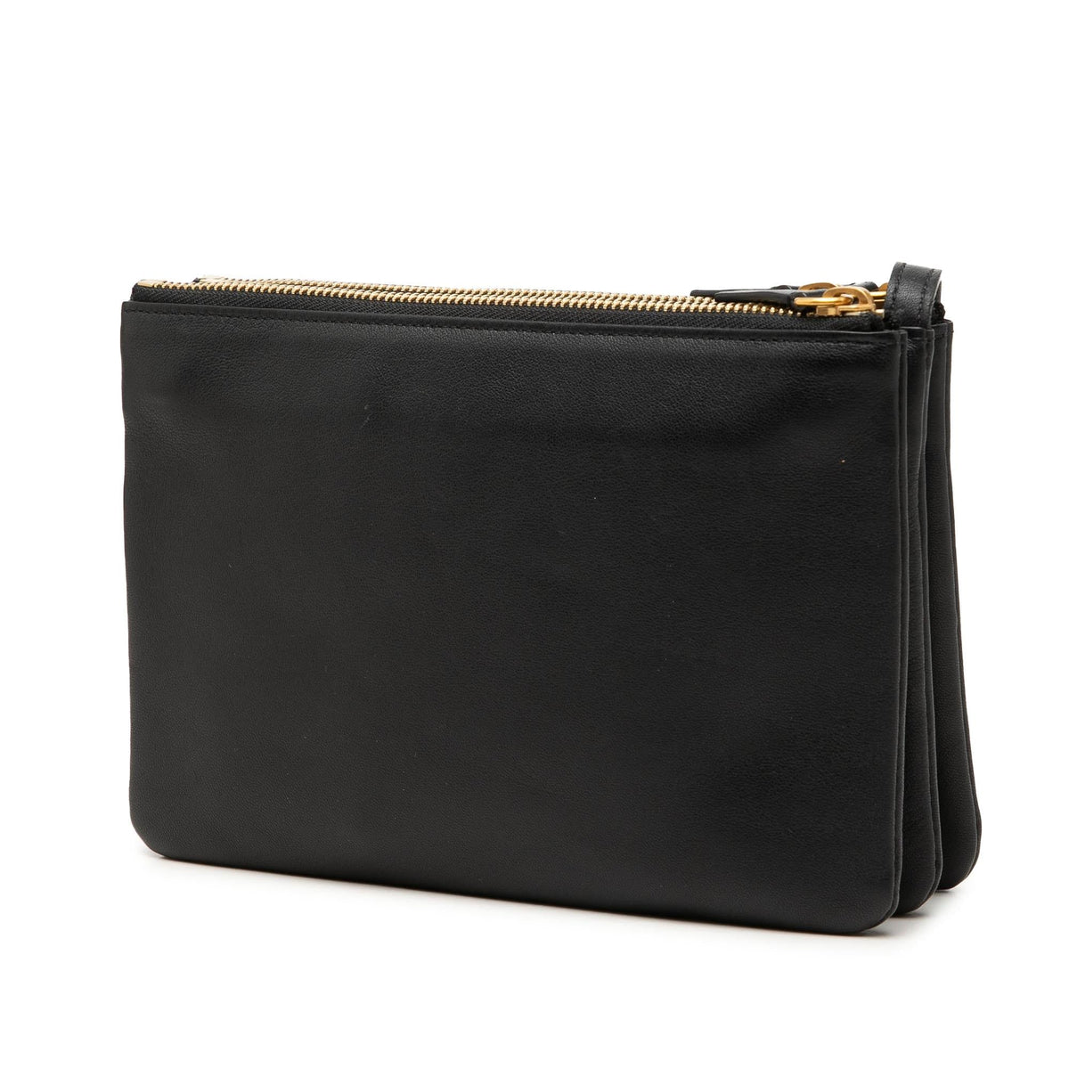 Celine Small Lambskin Trio Crossbody Bag - Black