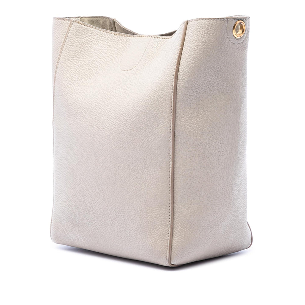 Celine Small Soft Grained Calfskin Seau Sangle Bucket Bag - Brown