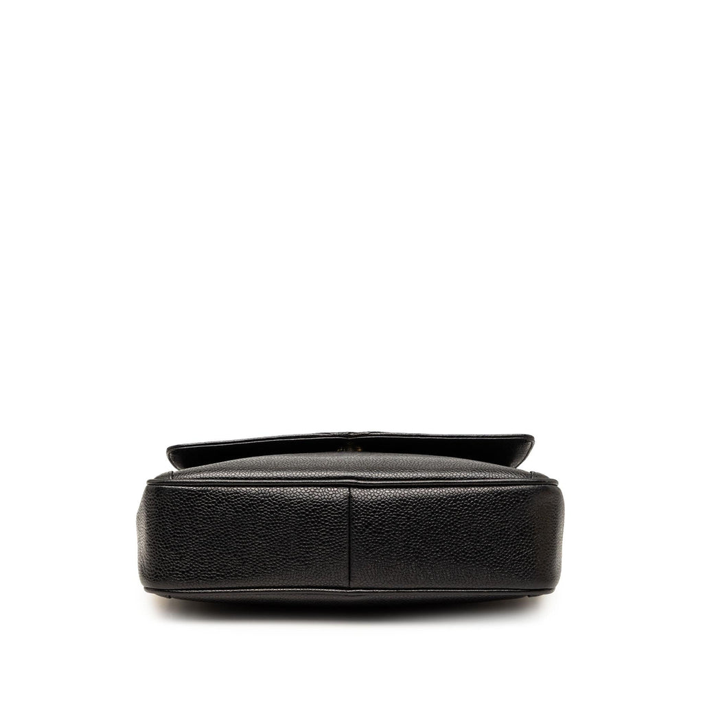 Chanel CC Caviar Front Pocket Bijoux Chain Camera Bag - Black