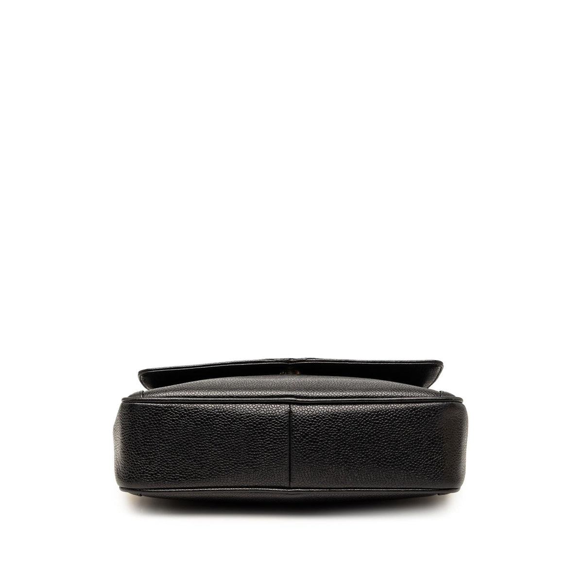 Chanel CC Caviar Front Pocket Bijoux Chain Camera Bag - Black