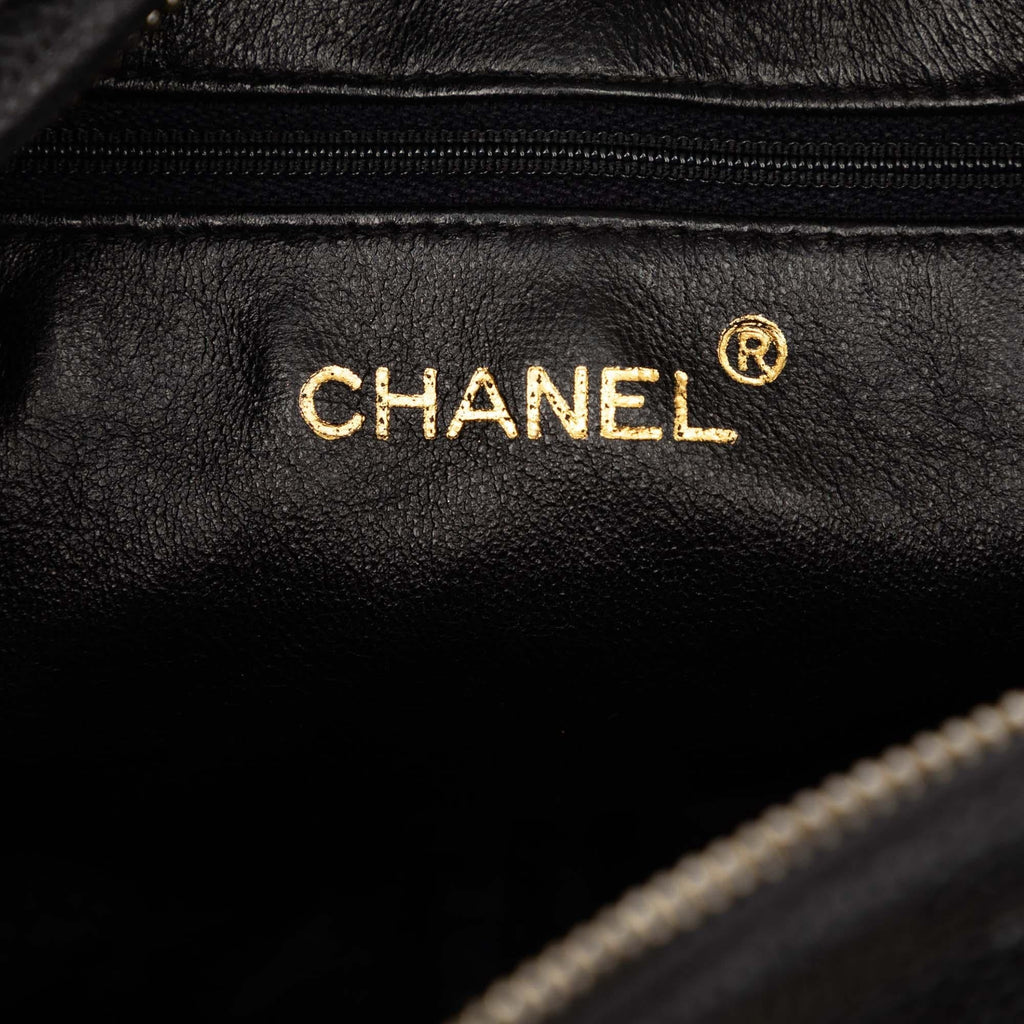 Chanel CC Caviar Front Pocket Bijoux Chain Camera Bag - Black