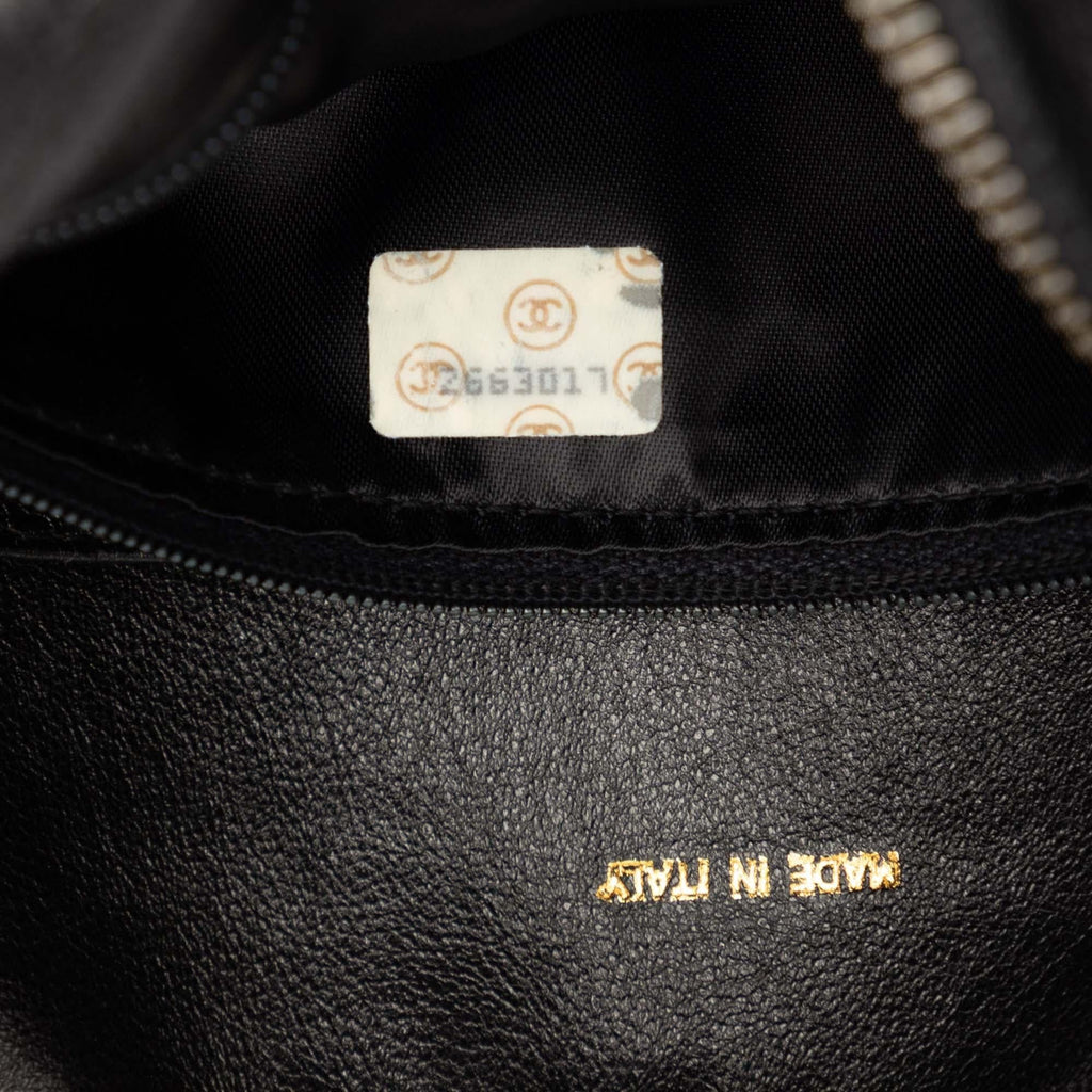 Chanel CC Caviar Front Pocket Bijoux Chain Camera Bag - Black