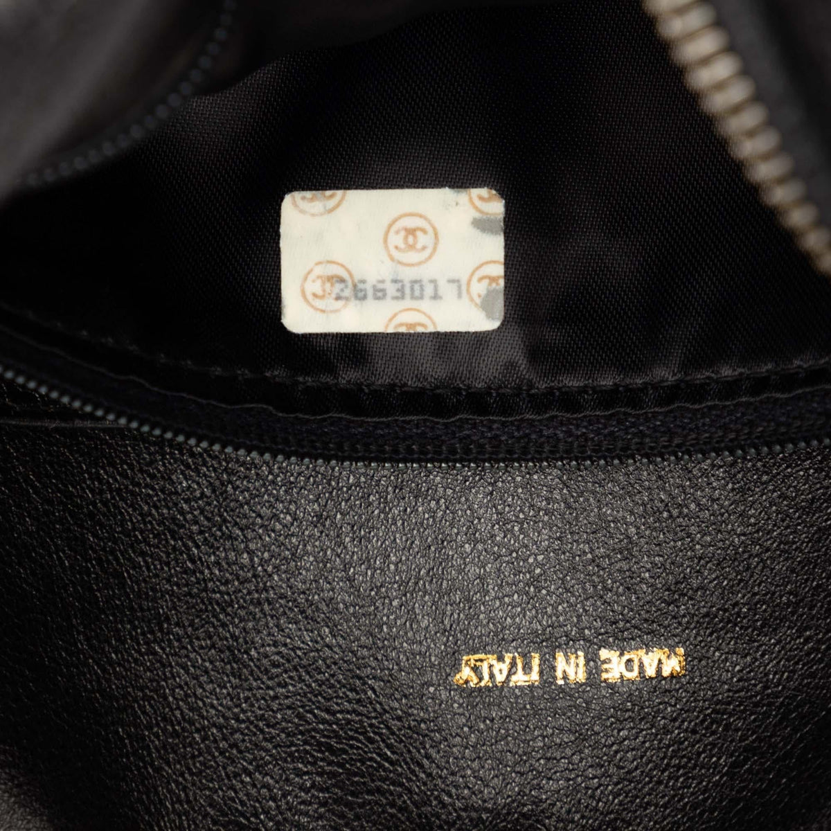 Chanel CC Caviar Front Pocket Bijoux Chain Camera Bag - Black