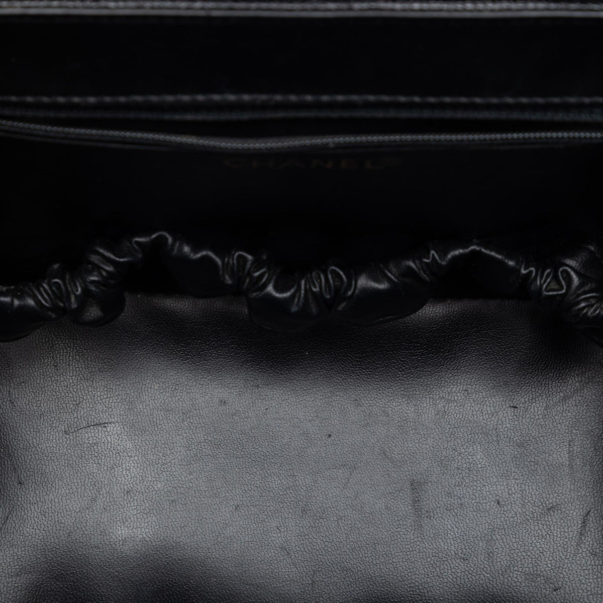Chanel CC Caviar Turnlock Vanity Bag - Black