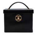 Chanel CC Caviar Turnlock Vanity Bag - Black