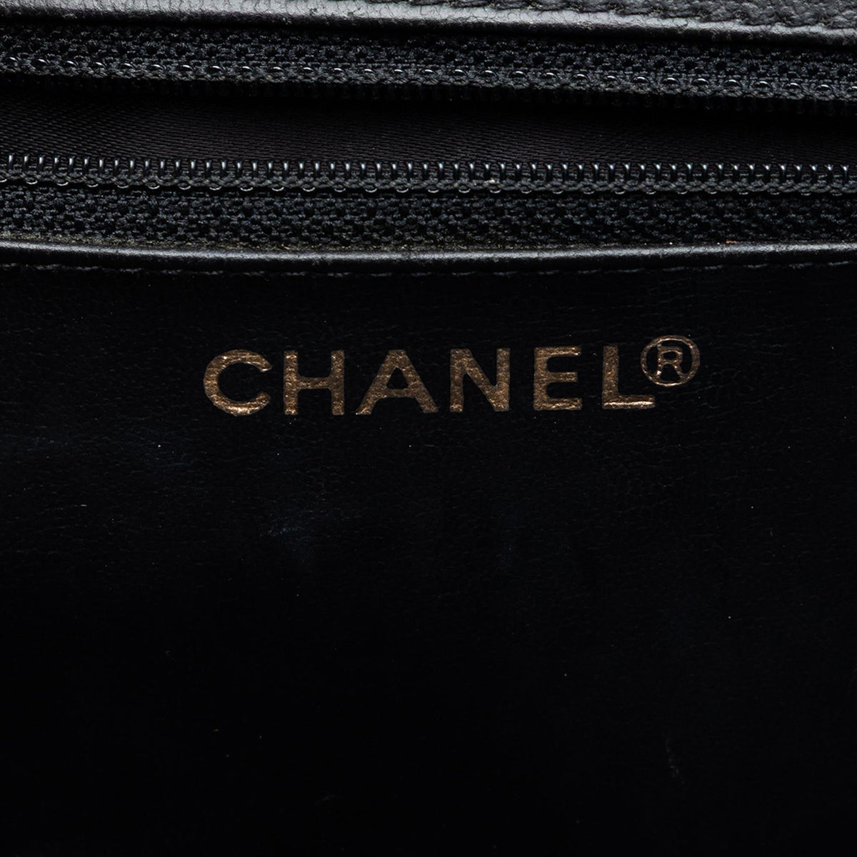 Chanel CC Caviar Turnlock Vanity Bag - Black