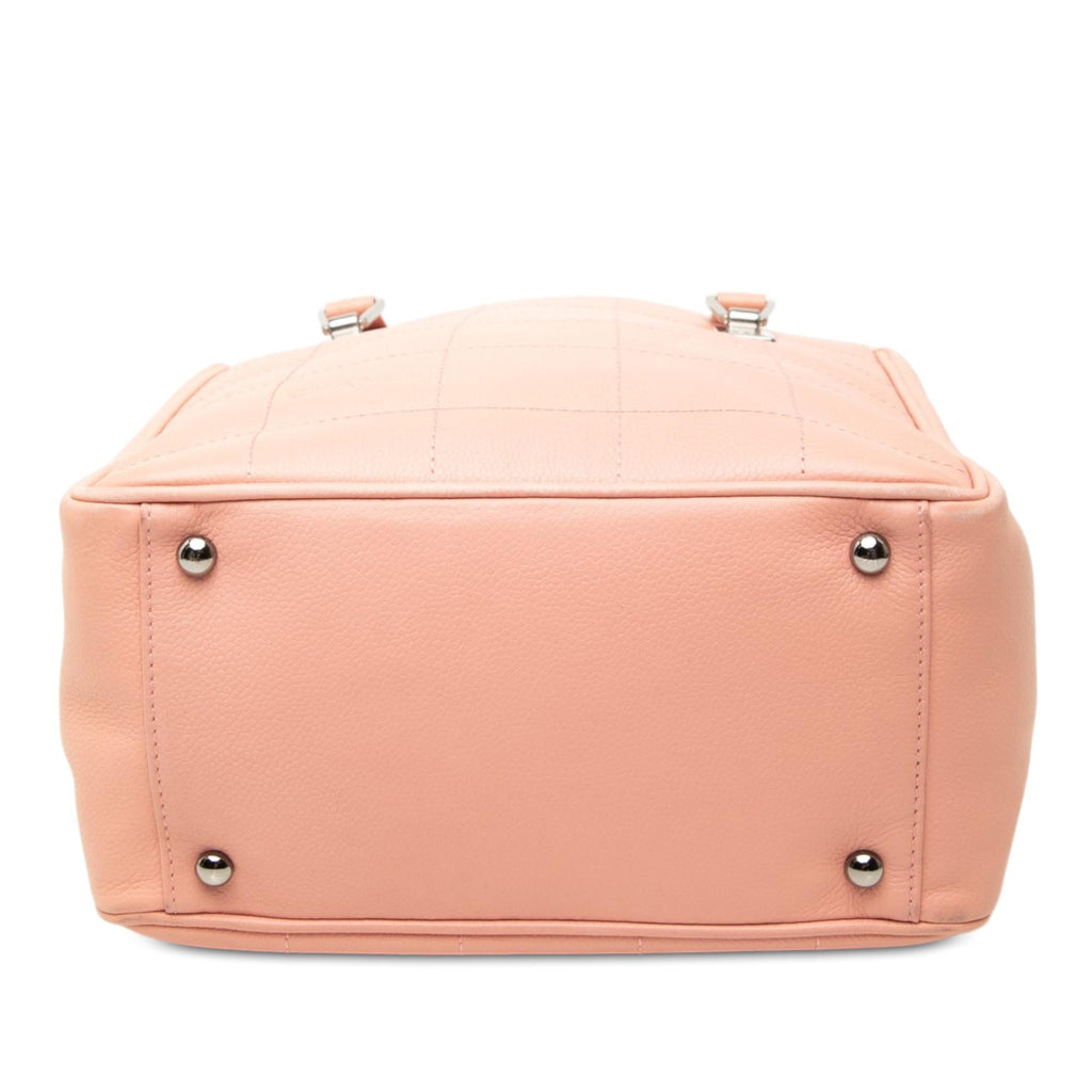 Chanel CC Chocolate Bar Caviar Tote Bag - Pink