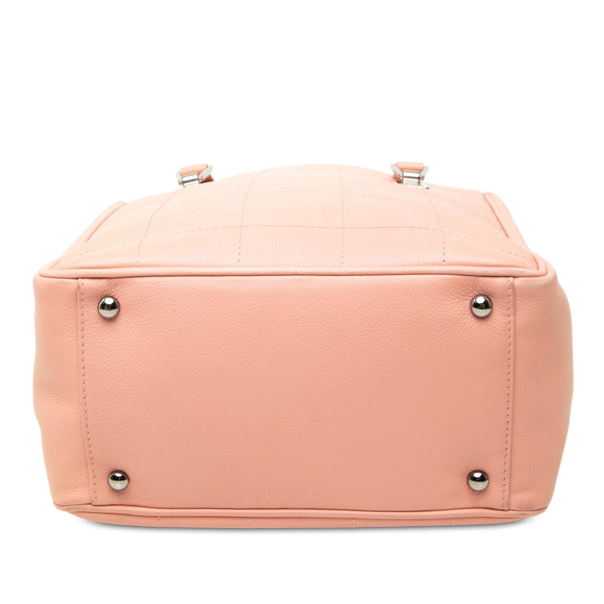 Chanel CC Chocolate Bar Caviar Tote Bag - Pink