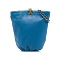 Chanel CC Quilted Calfskin Bucket Backpack - Blue