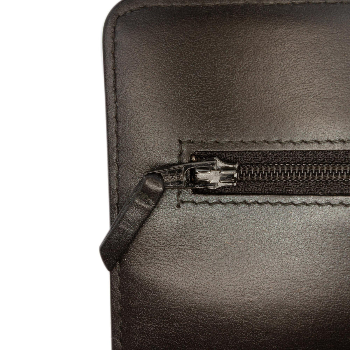 Chanel CC Quilted Crinkled Patent Wallet on Chain - Black