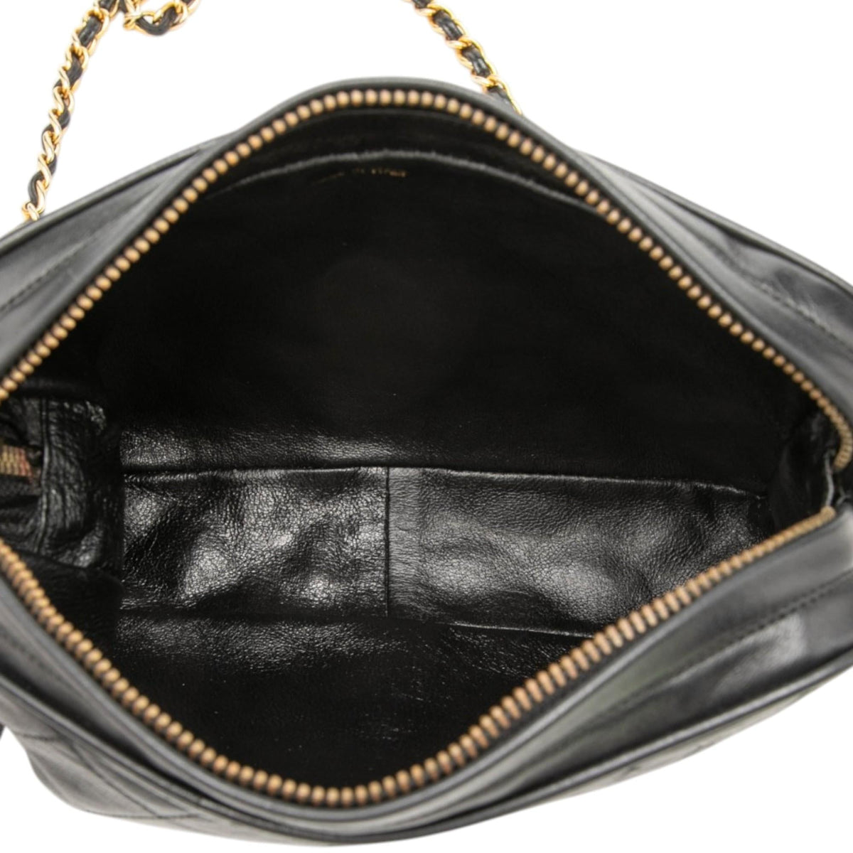 Chanel CC Quilted Lambskin Tassel Camera Bag - Black