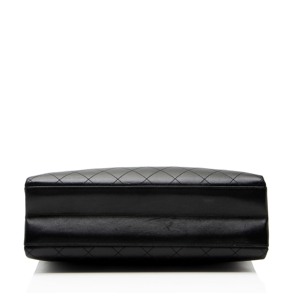 Chanel Calfskin Coco Luxe Large Shopping Tote Bag - Black