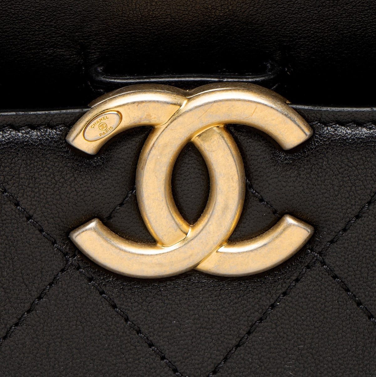 Chanel Calfskin Coco Luxe Large Shopping Tote Bag - Black