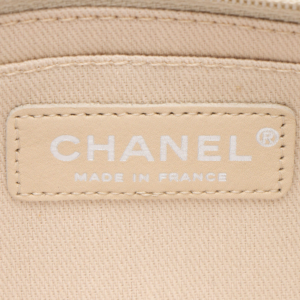 Chanel Calfskin Diagonal CC Flap Shoulder Bag - Grey