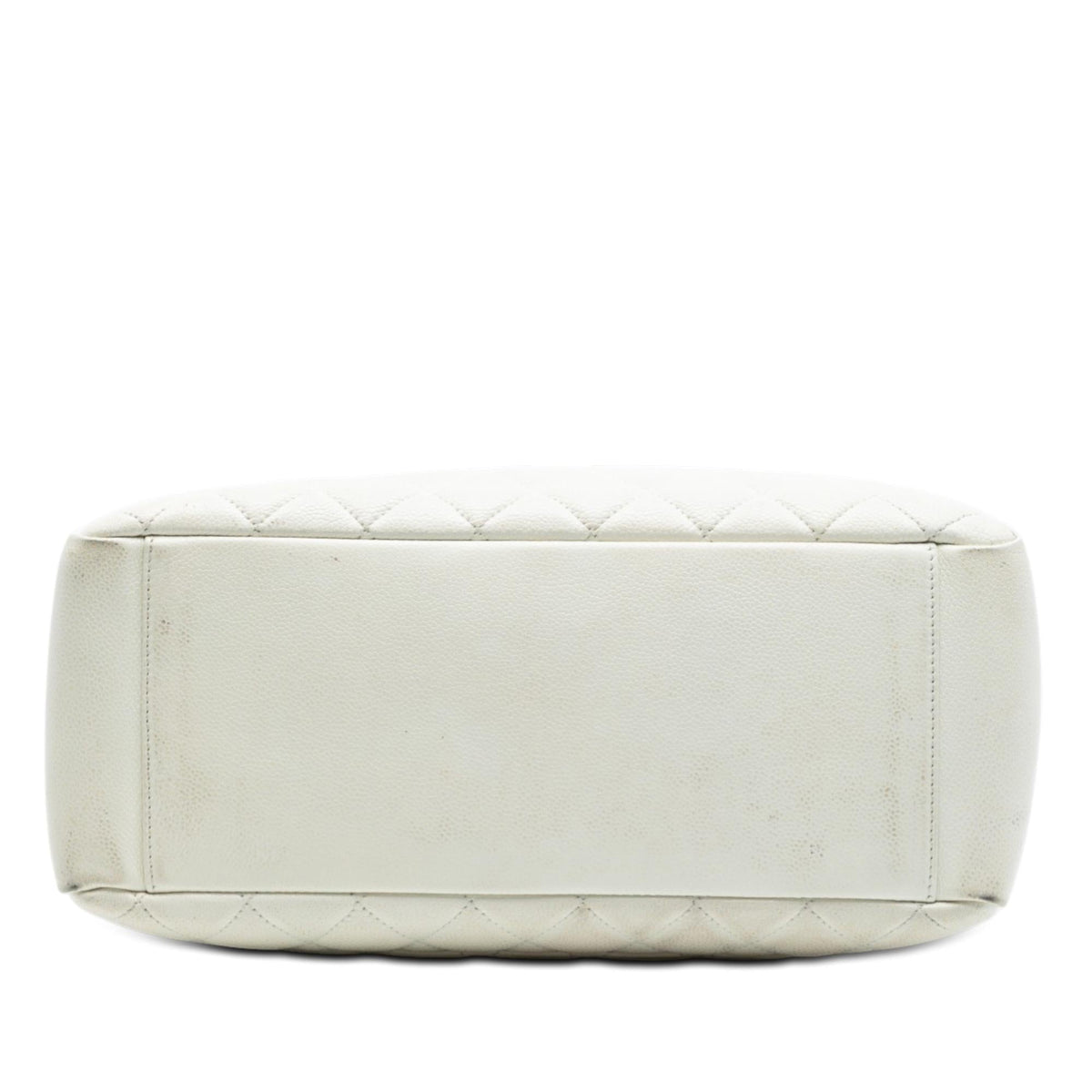 Chanel Caviar Grand Shopping Tote Bag - White