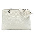 Chanel Caviar Grand Shopping Tote Bag - White
