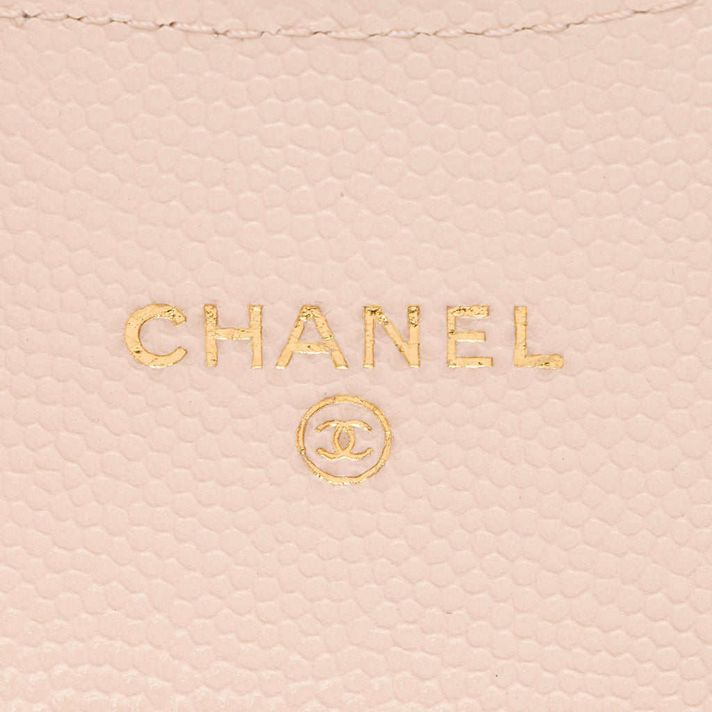 Chanel Caviar Leather Mini Chain Belt Bag - Pink