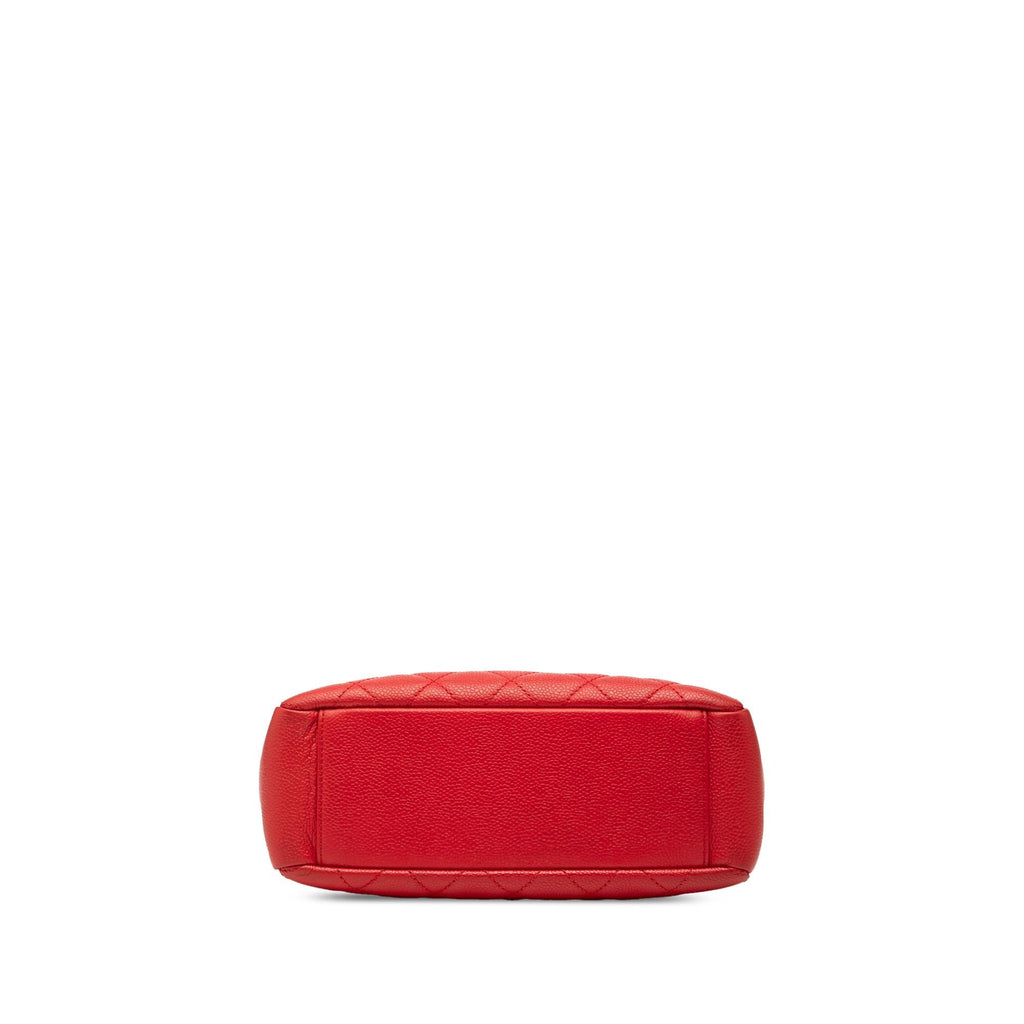 Chanel Caviar Petite Shopping Tote Bag - Red