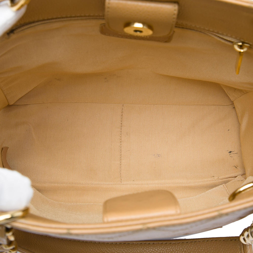 Chanel Caviar Petite Shopping Tote Bag - Brown