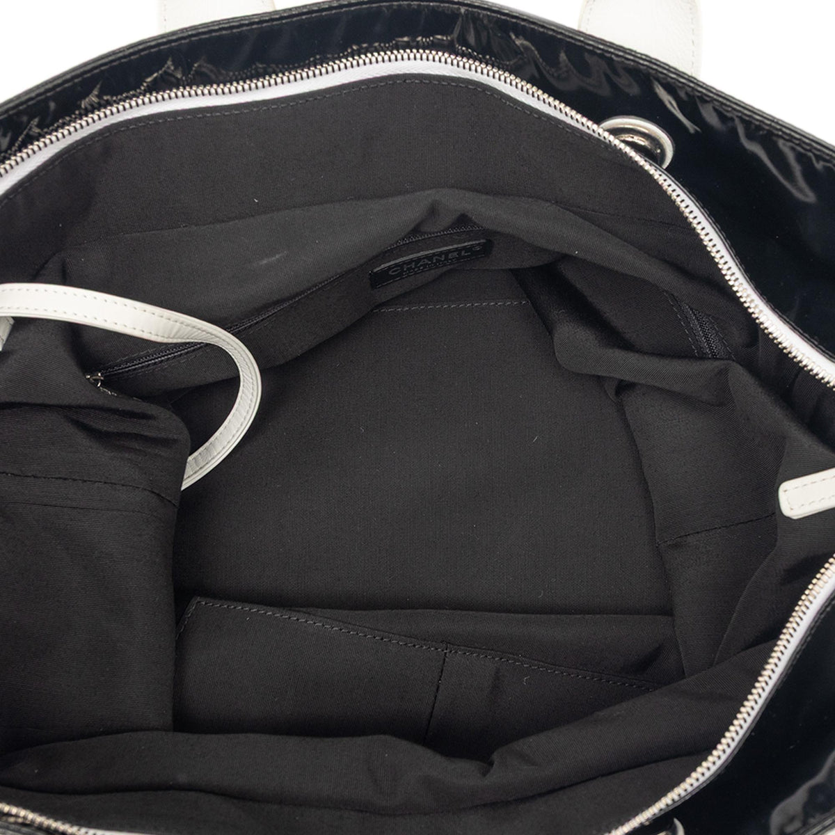 Chanel Coated Canvas La Pausa Bay Shopping Satchel - Black